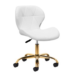 Sgabello cosmetico QS-06G oro bianco
