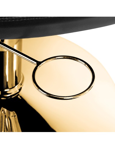 Poltrona per parrucchieri Gabbiano Parma oro nero