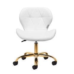 Sgabello cosmetico QS-06G oro bianco 2