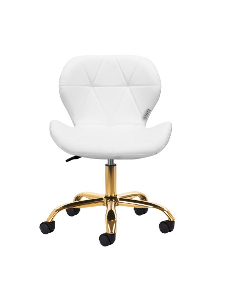 Sgabello cosmetico QS-06G oro bianco