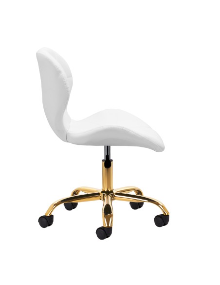 Sgabello cosmetico QS-06G oro bianco