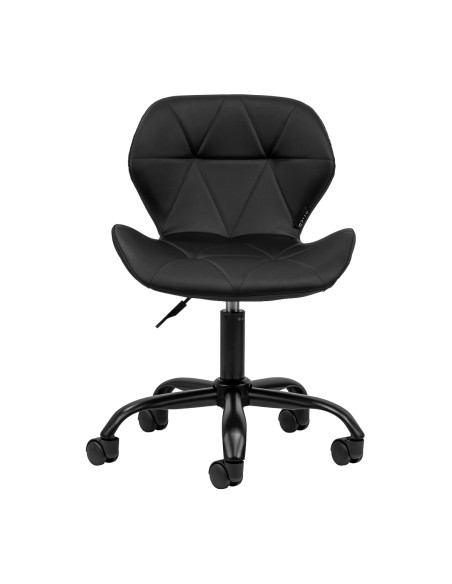 Sgabello cosmetico QS-06B nero e nero