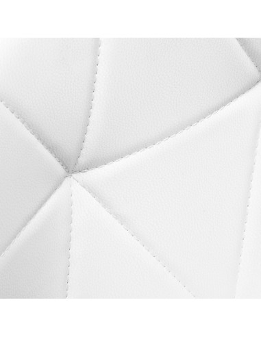 Sgabello cosmetico QS-06B bianco e nero