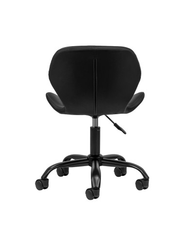 Sgabello cosmetico QS-06B nero e nero