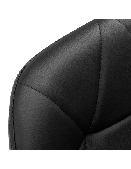 Sgabello cosmetico QS-06B nero e nero