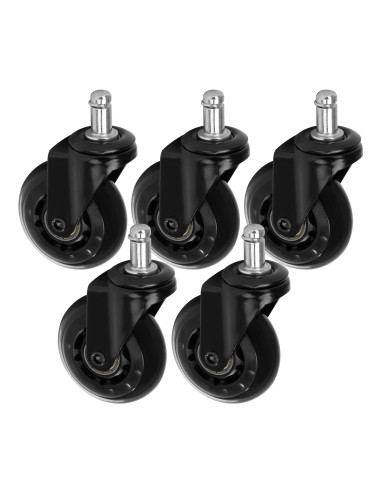 Roll Speed sgabello ruota nero a pressione set...