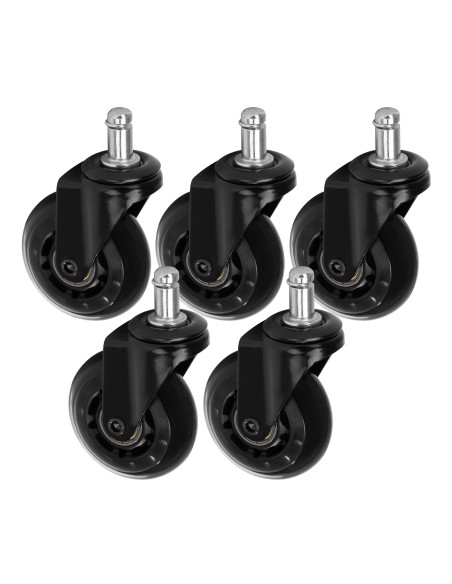 Roll Speed sgabello ruota nero a pressione set di 5 pezzi
