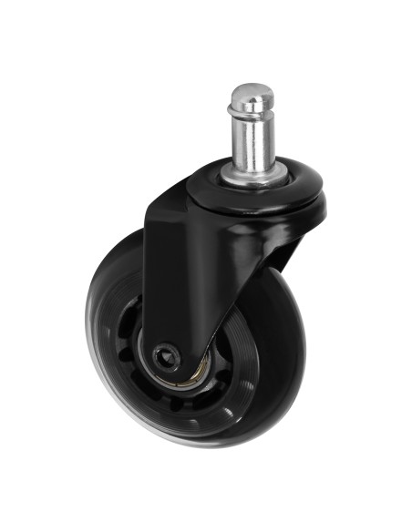 Roll Speed sgabello ruota nero a pressione set di 5 pezzi