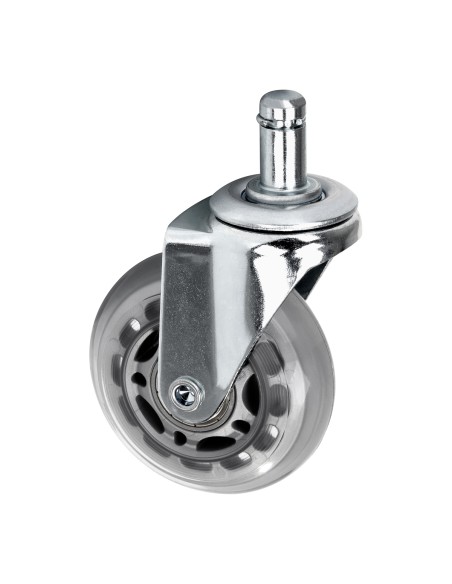 Roll Speed argento ruota sgabello a pressione set di 5 pezzi