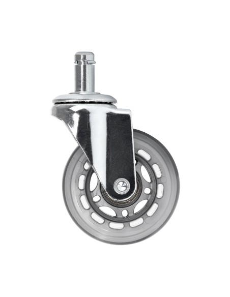 Roll Speed argento ruota sgabello a pressione set di 5 pezzi