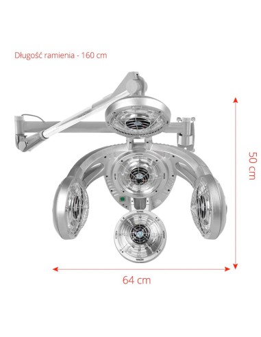 Gabbiano infrazone a parete GD-505W nero