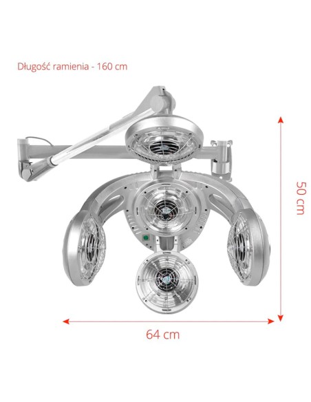 Gabbiano infrazone a parete GD-505W nero