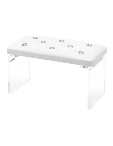 Momo Diamond Velour Manicure Rest Bianco 