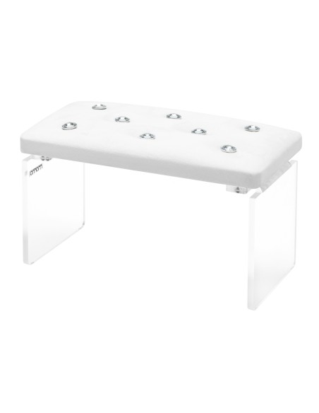 Momo Diamond Velour Manicure Rest Bianco 