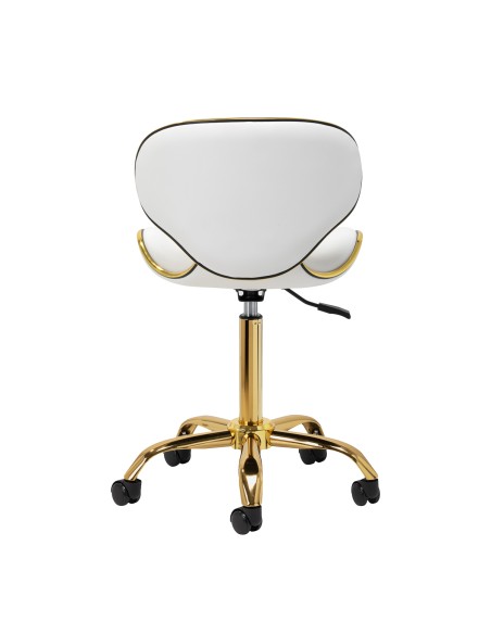 Sgabello cosmetico Gabbiano Q-4599G Bianco 