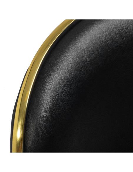 Sgabello cosmetico Gabbiano Q-4599G nero