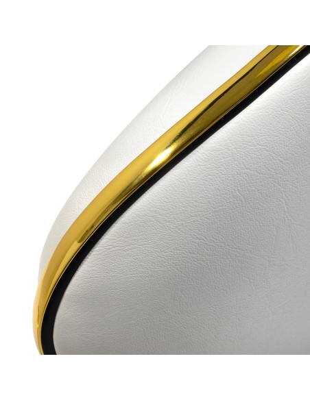 Sgabello cosmetico Gabbiano Q-4599G Bianco 