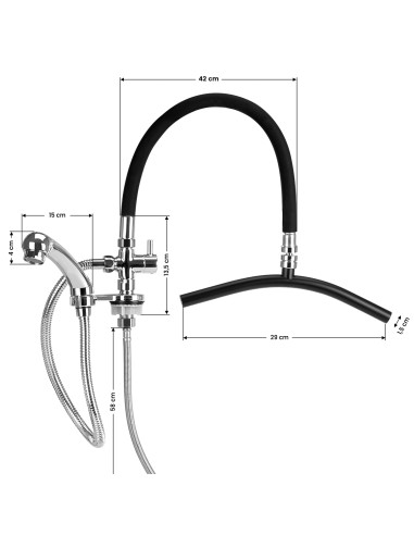 Miscelatore per doccia a pioggia