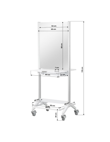 Consolle per parrucchieri Gabbiano MI-03