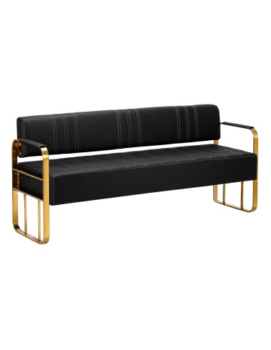 Divano per sala d'attesa Gabbiano Avila oro nero