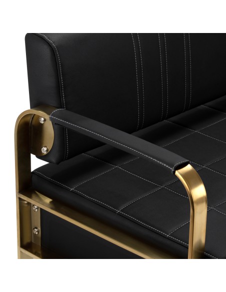 Divano per sala d'attesa Gabbiano Avila oro nero