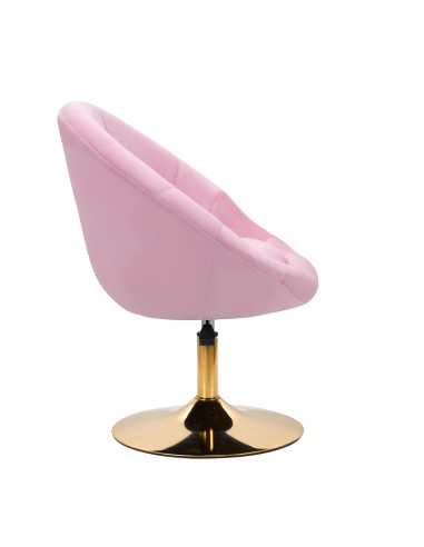 4Rico sedia girevole QS-BL12G velluto rosa