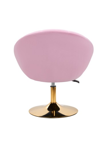 4Rico sedia girevole QS-BL12G velluto rosa