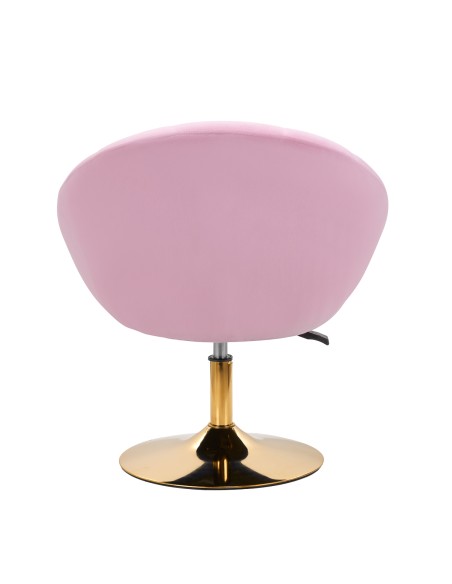 4Rico sedia girevole QS-BL12G velluto rosa