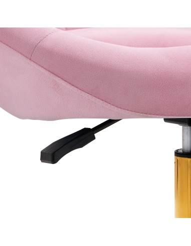 4Rico sedia girevole QS-BL12G velluto rosa