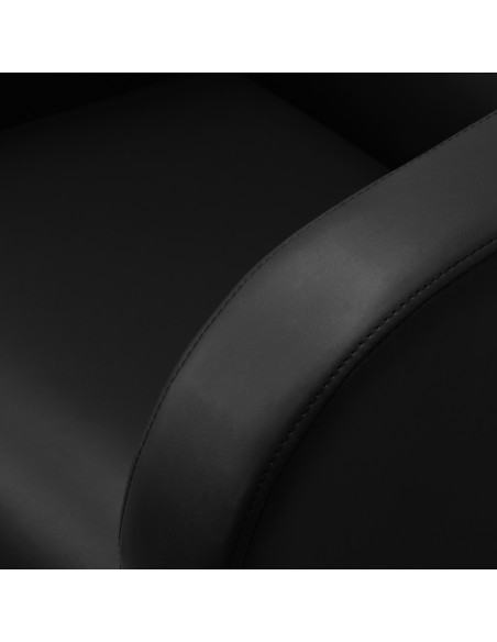 Gabbiano Sylvia lavabo da barbiere con poggiapiedi elettrico nero 