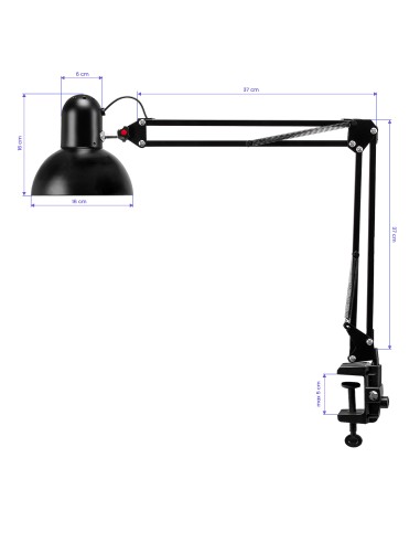 Lampada da tavolo PiX 314 nero 