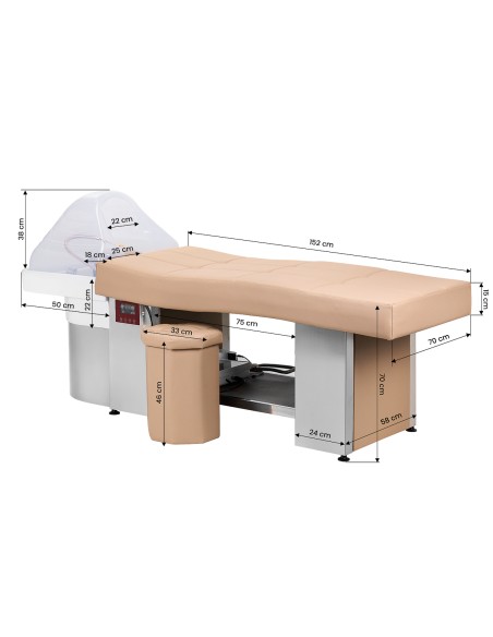 Gabbiano Head Spa Bench 017 beige