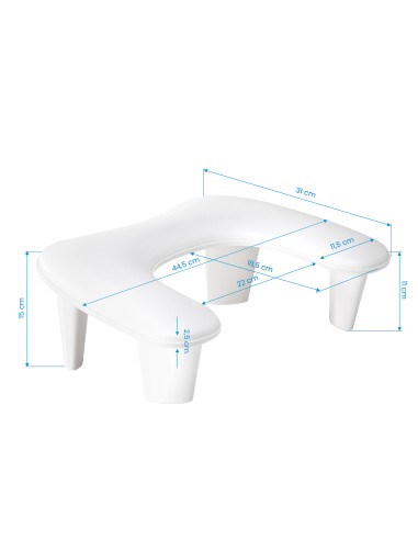 MOMO Supporto per manicure Croissant bianco