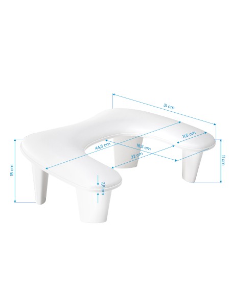 MOMO Supporto per manicure Croissant bianco