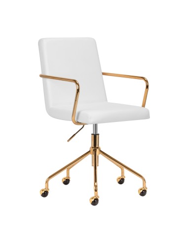 Sedia cosmetica QS-OF211G oro crema grigio