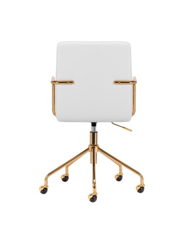 Sedia cosmetica QS-OF211G oro crema grigio