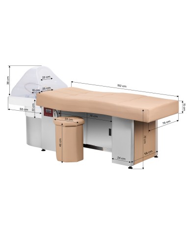 Gabbiano Head Spa Bench 017B beige