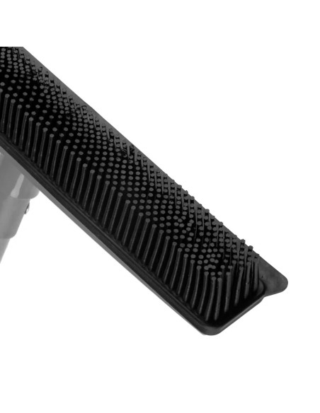 Scopa da barbiere con manico telescopico grigio