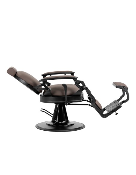 Sedia da barbiere senza bottoni Gabbiano Niccolò marrone