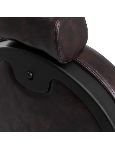 Sedia da barbiere Gabbiano President marrone...