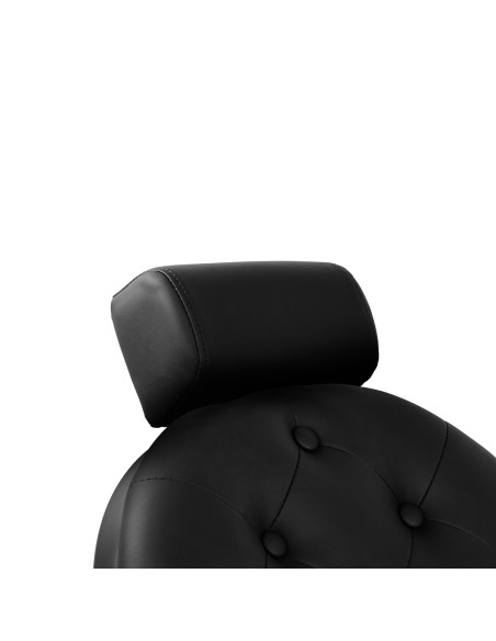 Gabbiano Niccolo barber chair nero con struttura nera