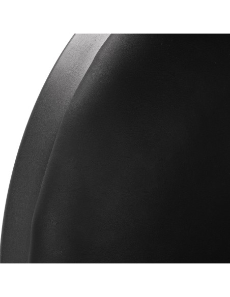 Gabbiano poltrona da barbiere Niccolò nera senza bottoni