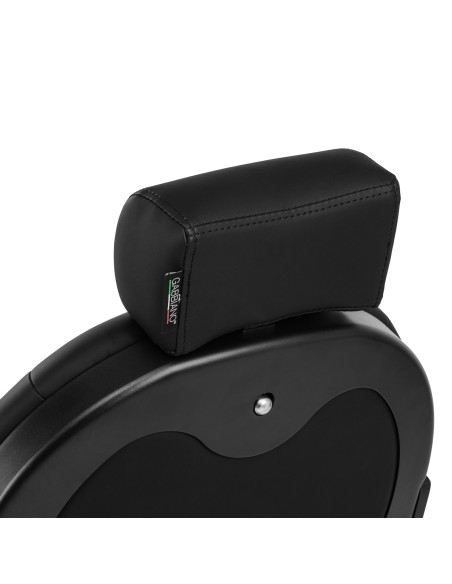 Gabbiano Niccolo barber chair nero con struttura nera