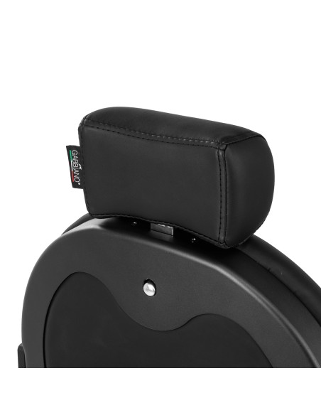 Gabbiano poltrona da barbiere Niccolò nera senza bottoni