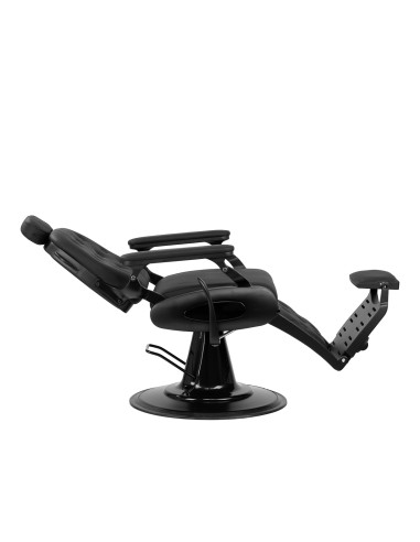 Sedia da barbiere Gabbiano Francesco nero con...