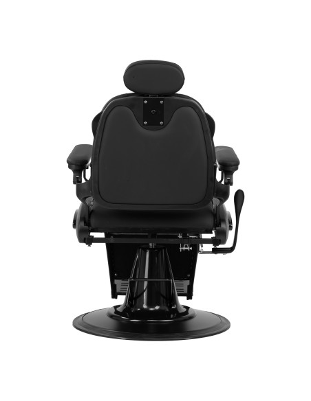 Sedia da barbiere Gabbiano Francesco nero con struttura nera