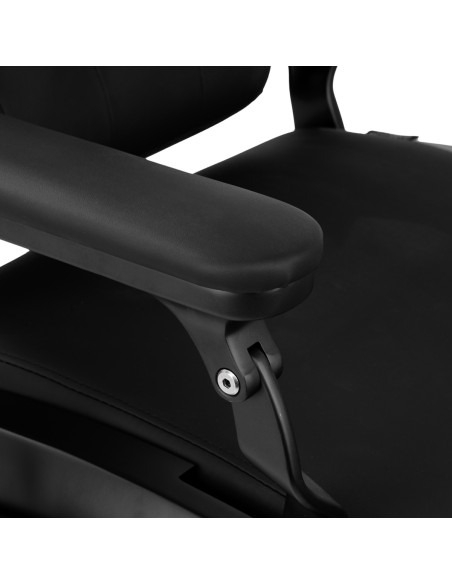 Sedia da barbiere Gabbiano Francesco nero con struttura nera