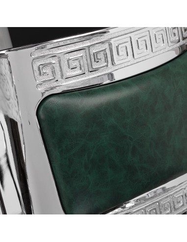 Sedia da barbiere Gabbiano President Verde con...