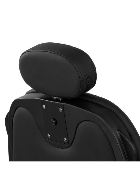Sedia da barbiere Gabbiano Francesco nero con struttura nera