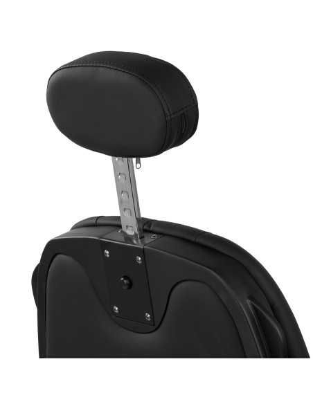 Sedia da barbiere Gabbiano Francesco nero con struttura nera